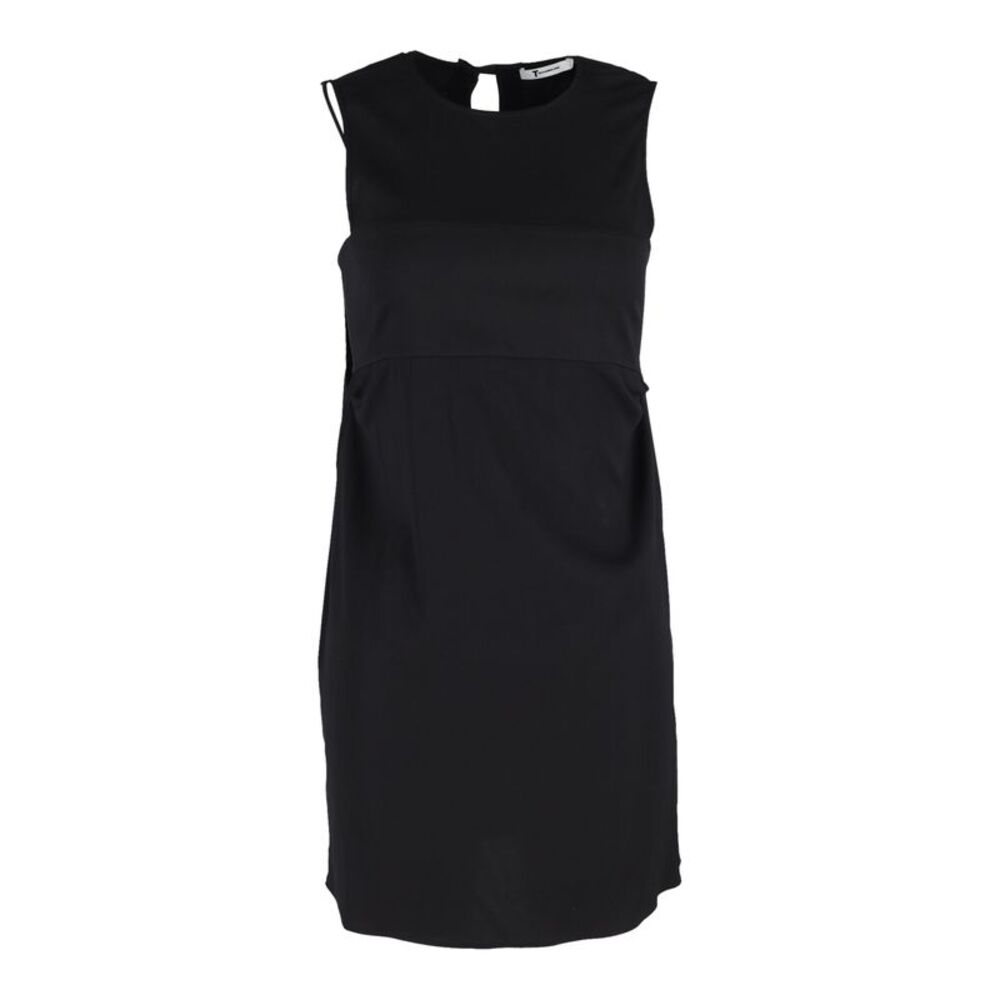 Alexander Wang.T  Crew Neck Mini Dress in Black Cotton
